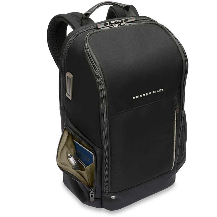 Briggs & Riley HTA Medium Wide Mouth Backpack - side pocket