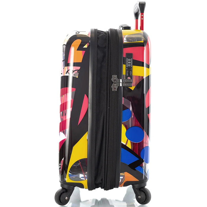 Britto A New Day TRANSPARENT Carry On Spinner - Profile Expanded