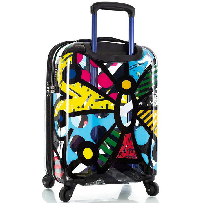 Britto Butterfly TRANSPARENT Carry On Spinner  - Rearview