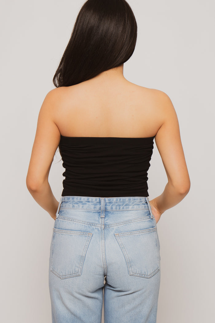 Bubble Head - Bobby Jack Rhinestone Tube Top - Black