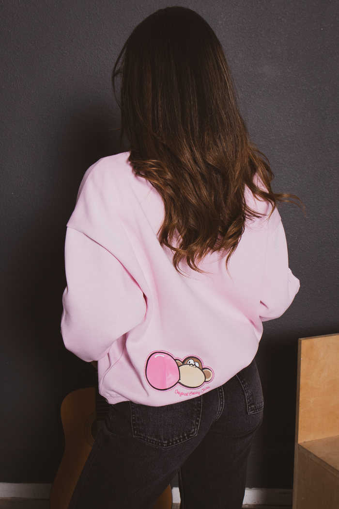 Bubblegum - Bobby Jack Oversized Premium Sweatshirt - Pink