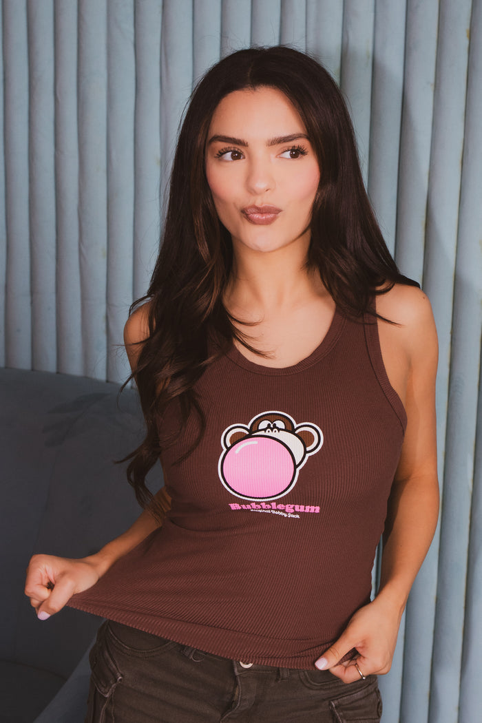 Bubblegum- Bobby Jack Tank  Top - Brown