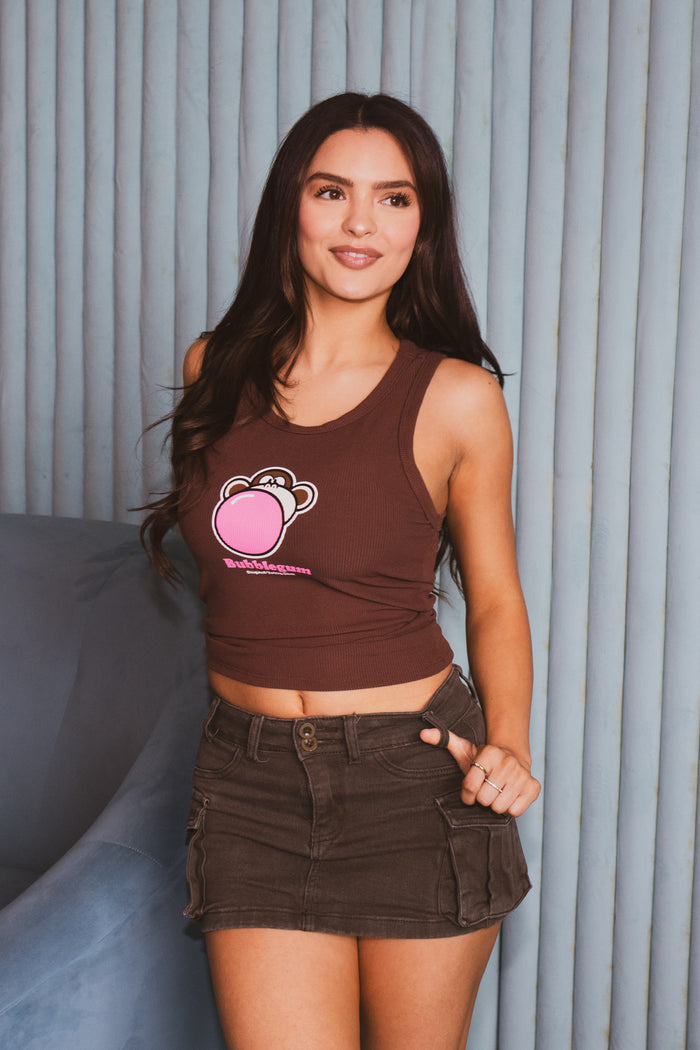 Bubblegum- Bobby Jack Tank  Top - Brown