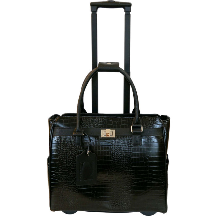 Cabrelli Fashion Executive Cassandra Croc Rollerbrief - Lexington Luggage