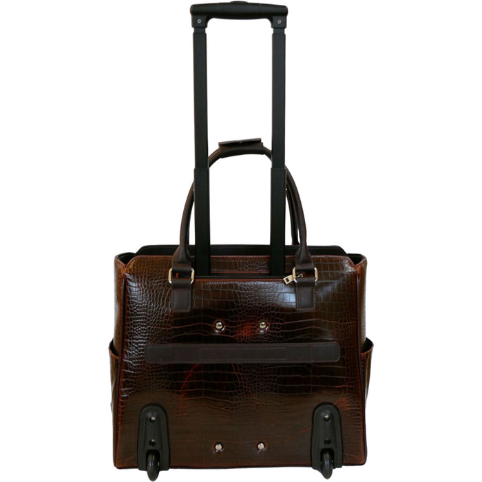 Cabrelli Fashion Executive Cassandra Croc Rollerbrief - Lexington Luggage