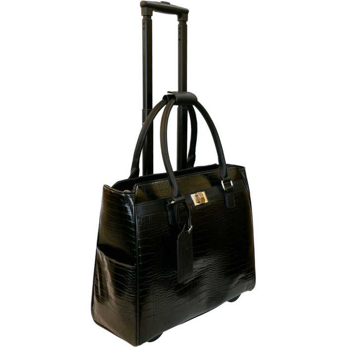 Cabrelli Fashion Executive Cassandra Croc Rollerbrief - Lexington Luggage