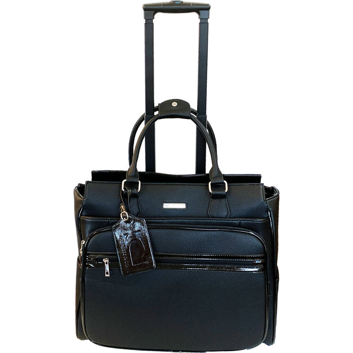 Cabrelli Fashion Executive Patent Piper Pebble Rollerbrief - Lexington Luggage