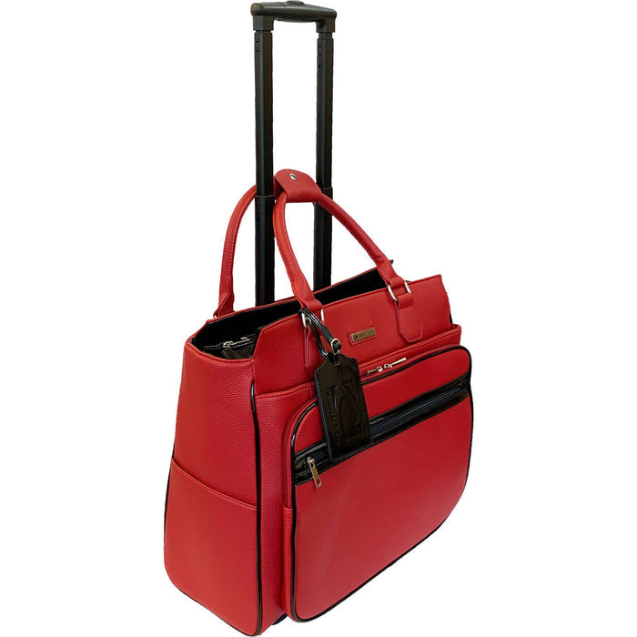 Cabrelli Fashion Executive Patent Piper Pebble Rollerbrief - Lexington Luggage