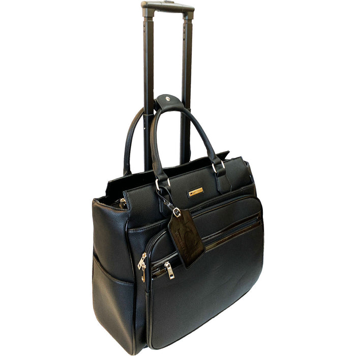 Cabrelli Fashion Executive Patent Piper Pebble Rollerbrief - Lexington Luggage