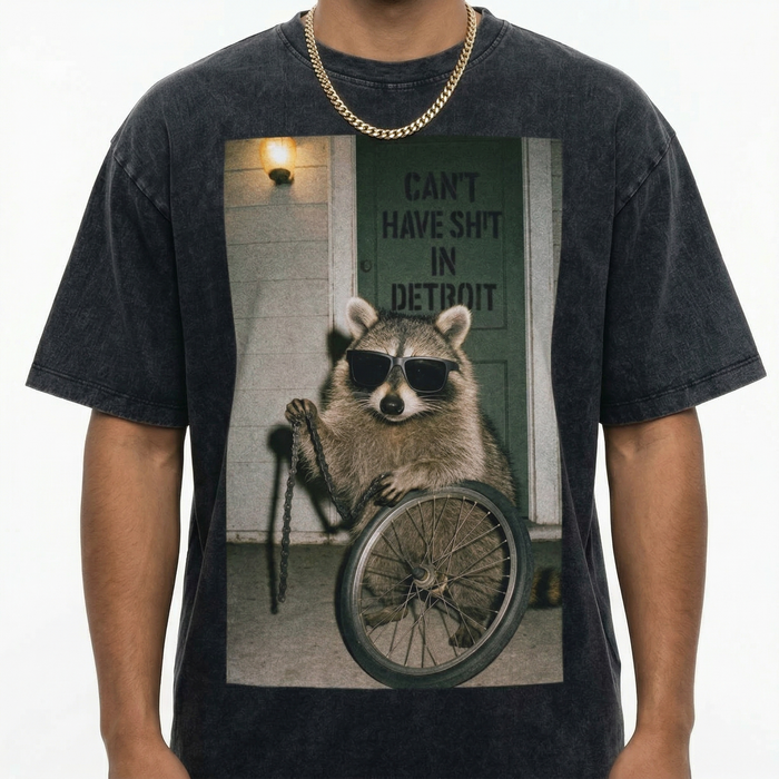 Can't Have Shit In Detroit Raccoon T-Shirt