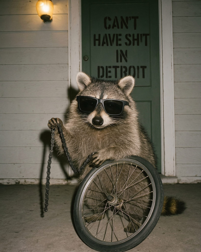 Can't Have Shit In Detroit Raccoon T-Shirt