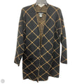 Cardigan By Chelsea And Theodore In Black & Tan, Size: S
