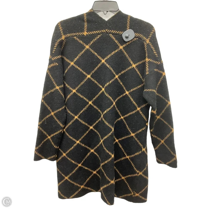 Cardigan By Chelsea And Theodore In Black & Tan, Size: S