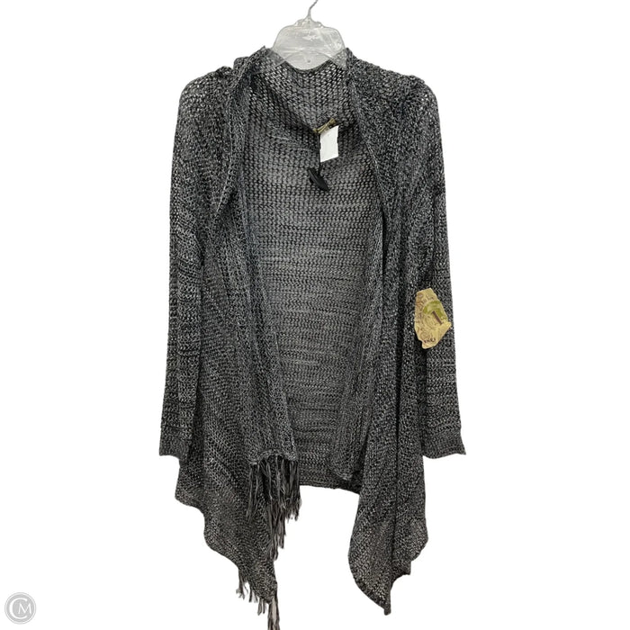 Cardigan By One World In Black & Grey, Size: M