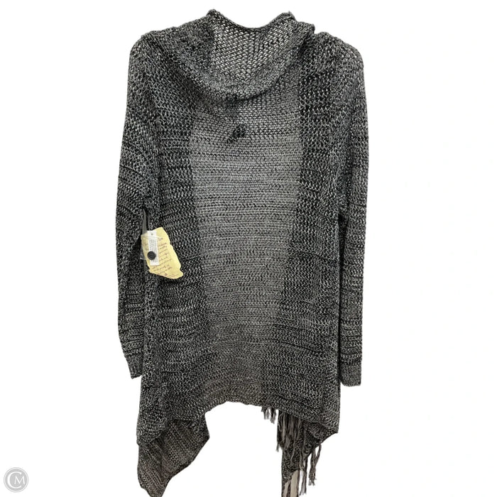 Cardigan By One World In Black & Grey, Size: M