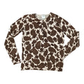 Cardigan Designer By Neiman Marcus In Brown, Size:S