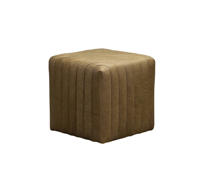 Channel Tufted Swivel Ottoman