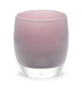 chatham wine purple, hand-blown glass votive candle holder