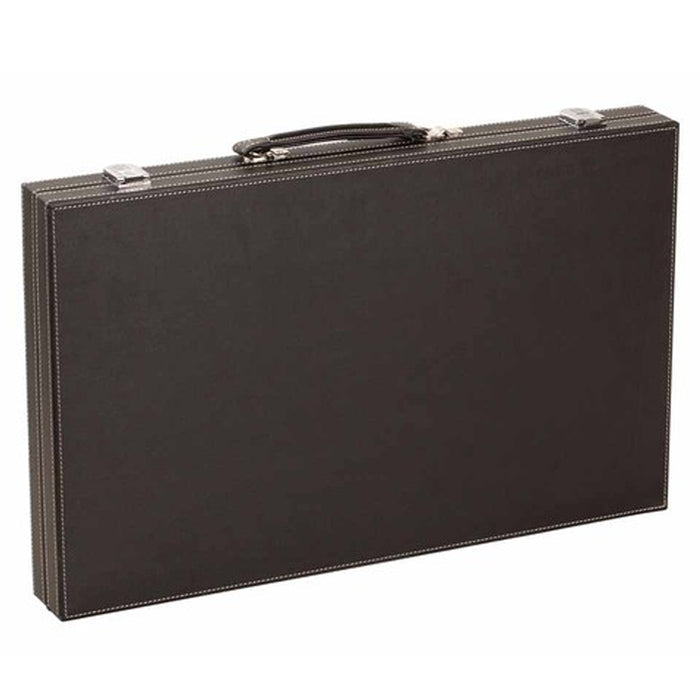 CHH Games 18" Black/White Backgammon Set - Lexington Luggage