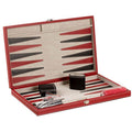 CHH Games 18" Red Leatherette Backgammon Set - Lexington Luggage