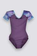 CHLOE Short Sleeve Leotard in Allure · Sunset