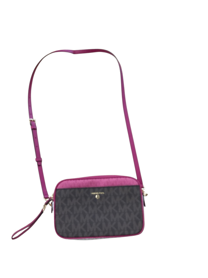 Crossbody Designer By Michael Kors In Brown & Pink, Size:Medium