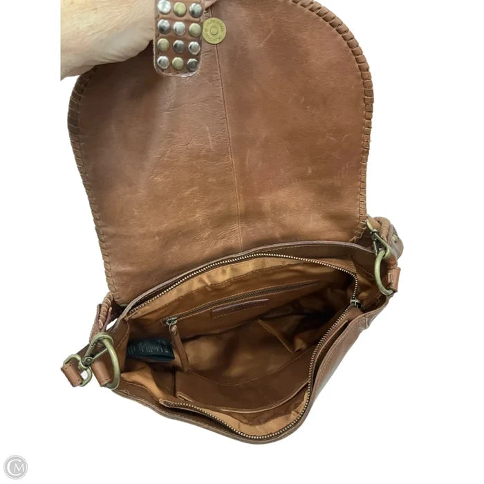 Crossbody Leather By Clothes Mentor, Size: Large