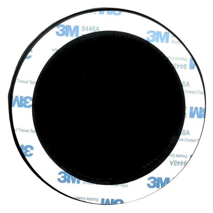 The Dekoni Audio Elite Sheepskin Ear Pads for Audeze LCD Series feature a round black patch on a 3M-branded circular backing, ensuring secure adhesive attachment to planar magnetic headphones.