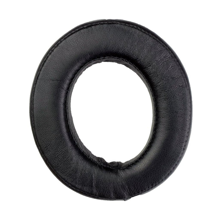 A single black, round Dekoni Audio Elite Sheepskin Ear Pad for Focal, shown from above against a white background—perfect as a replacement pad for Focal headphones.
