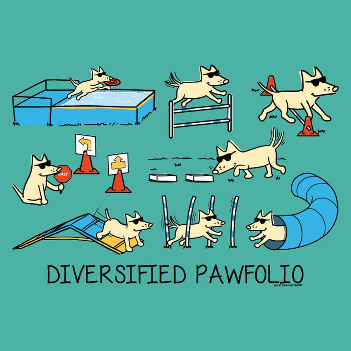 Diversified Pawfolio Agility - Ladies T-Shirt V-Neck