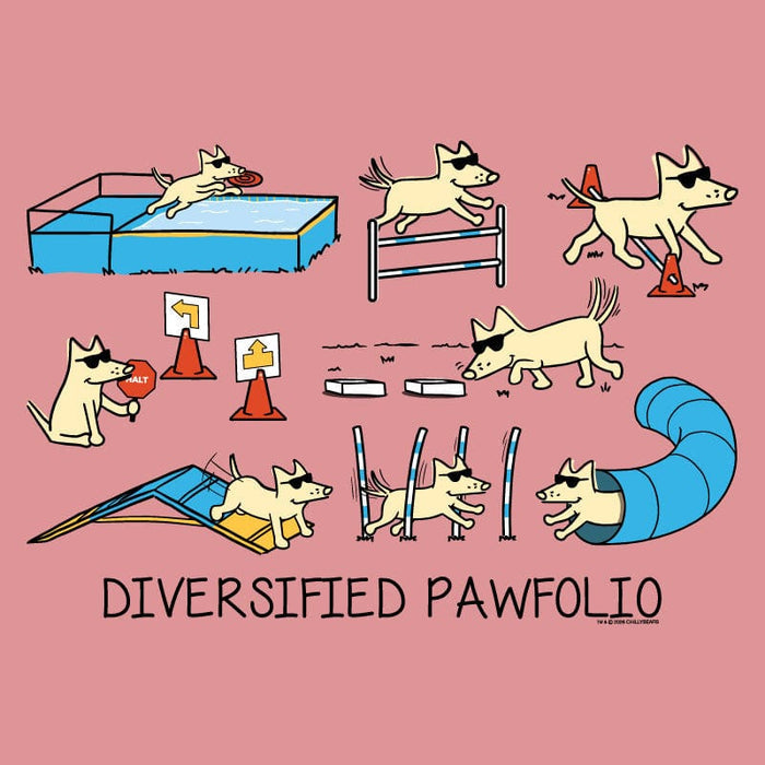 Diversified Pawfolio Agility - Ladies T-Shirt V-Neck