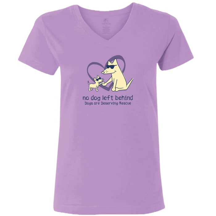 Dogs are Deserving Rescue - Ladies T-Shirt V-Neck