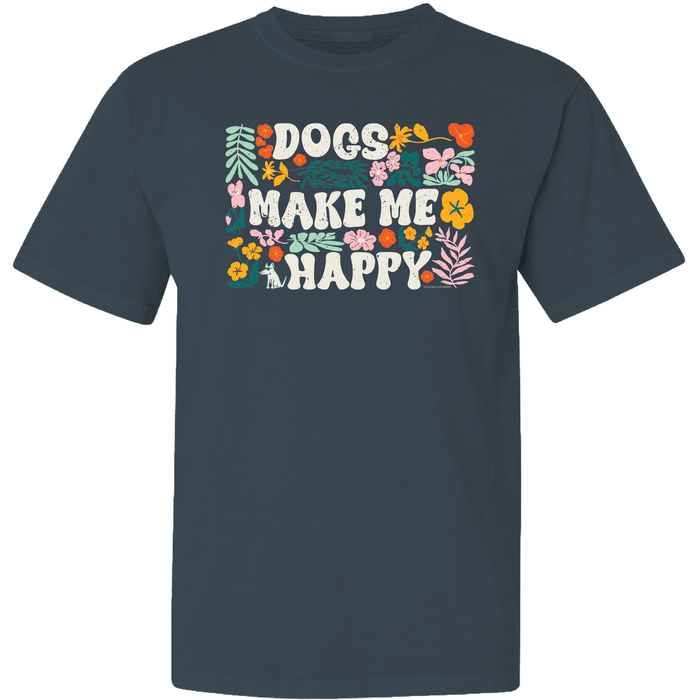 Dogs Make Me Happy - Garage Sale Classic Tee