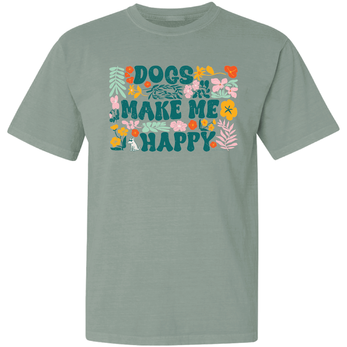 Dogs Make Me Happy - Garage Sale Classic Tee