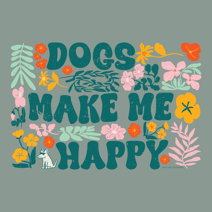 Dogs Make Me Happy - Garage Sale Classic Tee