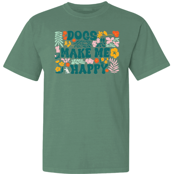 Dogs Make Me Happy - Garage Sale Classic Tee