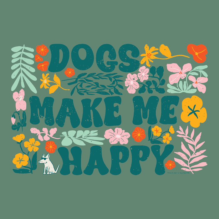 Dogs Make Me Happy - Garage Sale Classic Tee