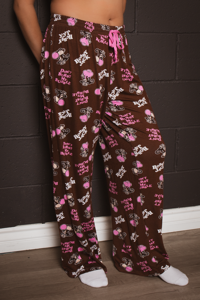 Don't Burst - Bobby Jack Allover Pajama Pants - Brown