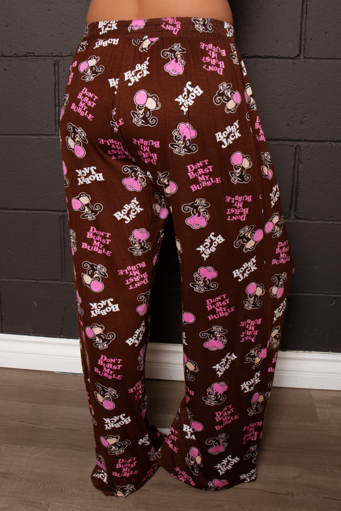 Don't Burst - Bobby Jack Allover Pajama Pants - Brown