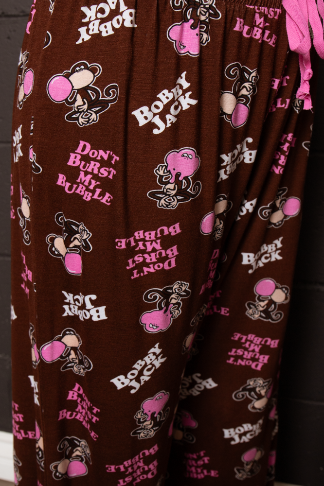 Don't Burst - Bobby Jack Allover Pajama Pants - Brown