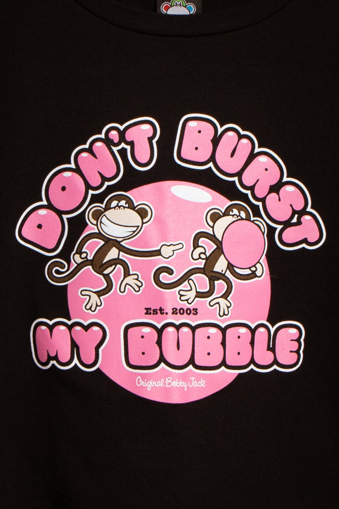 Don't Burst- Bobby Jack Baby Tee - Black