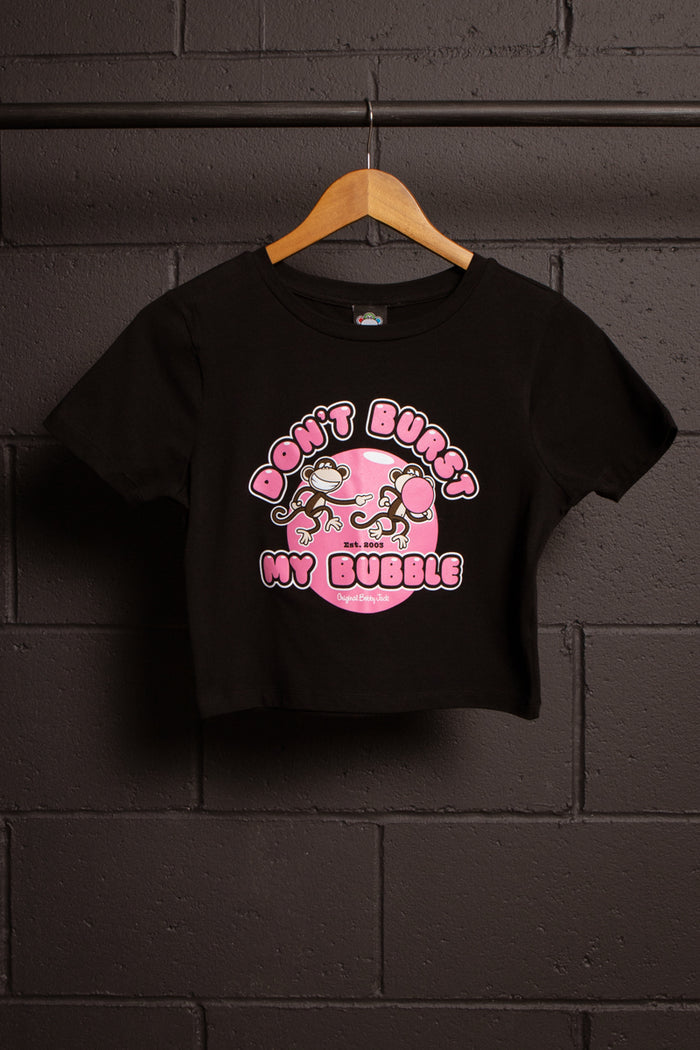 Don't Burst- Bobby Jack Baby Tee - Black