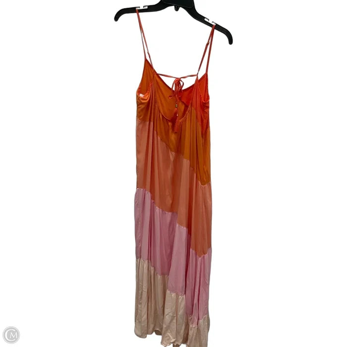 Dress Casual Maxi By Cma In Orange & Pink, Size: Xl