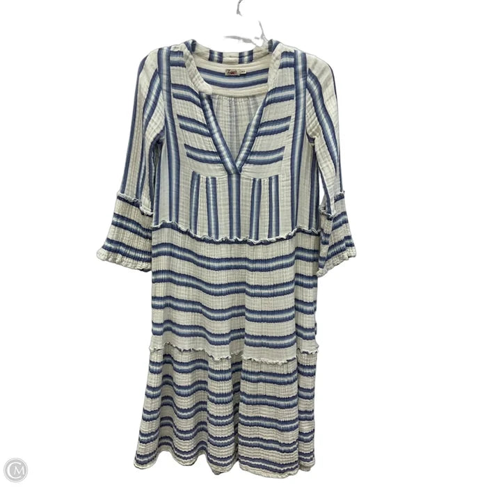 Dress Casual Maxi By Faherty In Striped Pattern, Size: Xs