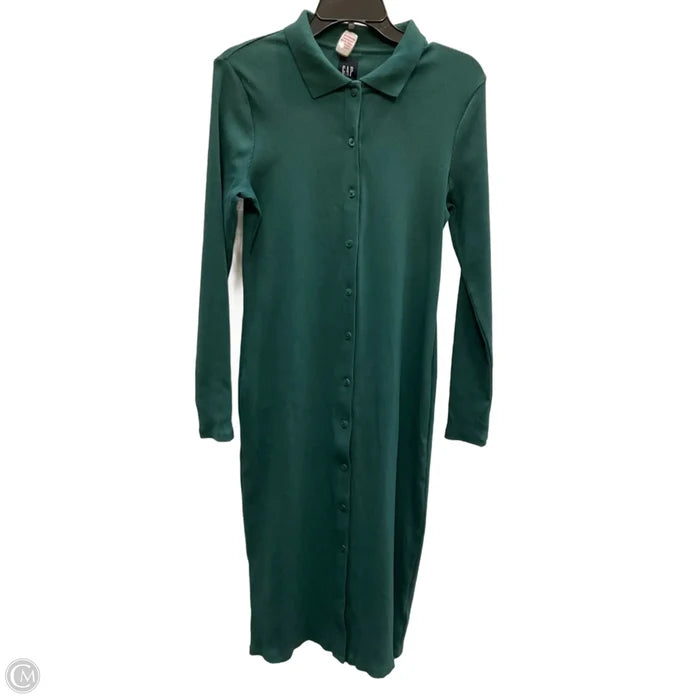 Dress Casual Maxi By Gap In Green, Size: M