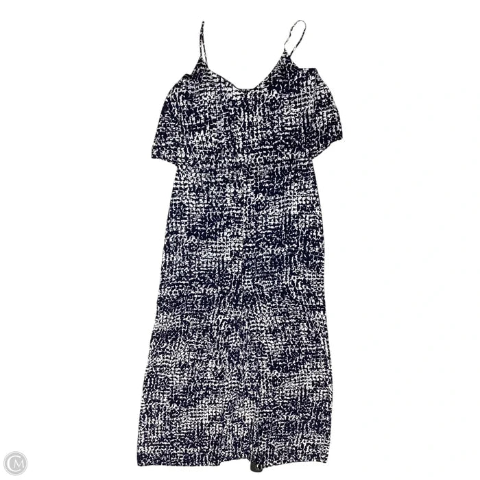 Dress Casual Maxi By White House Black Market In Blue & White, Size: S
