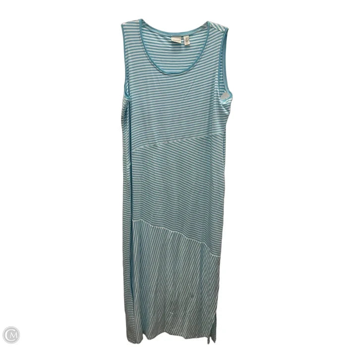 Dress Casual Maxi By Zenergy By Chicos In Striped Pattern, Size: L
