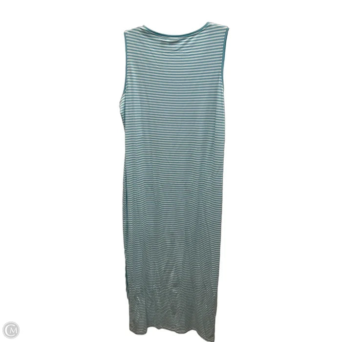 Dress Casual Maxi By Zenergy By Chicos In Striped Pattern, Size: L