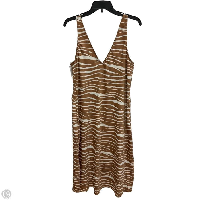 Dress Casual Midi By A New Day In Brown, Size: L