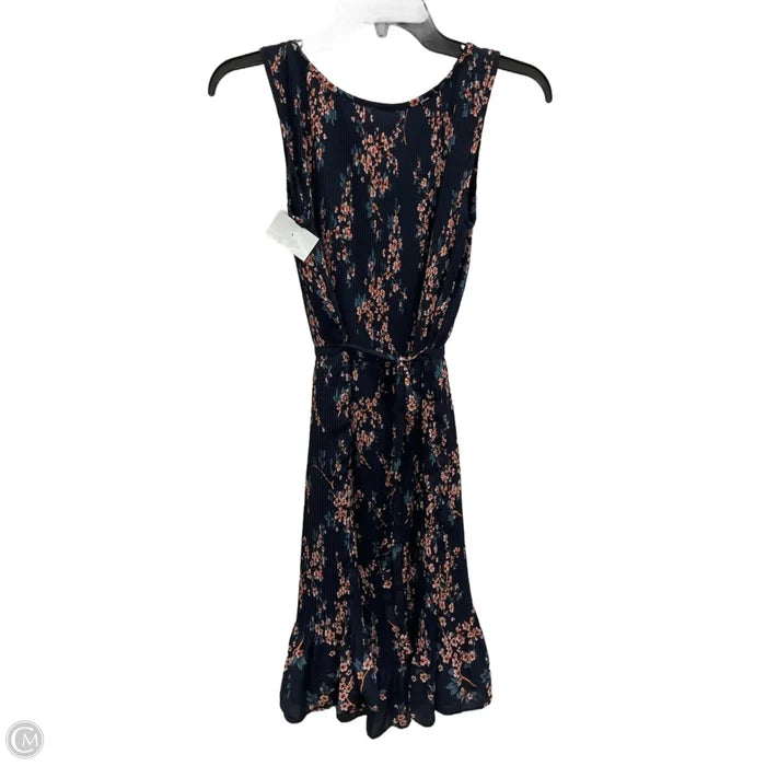 Dress Casual Midi By Banana Republic In Navy, Size: Xs
